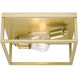 Wesson 2 Light 12 inch Olympic Gold Flush Mount Ceiling Light